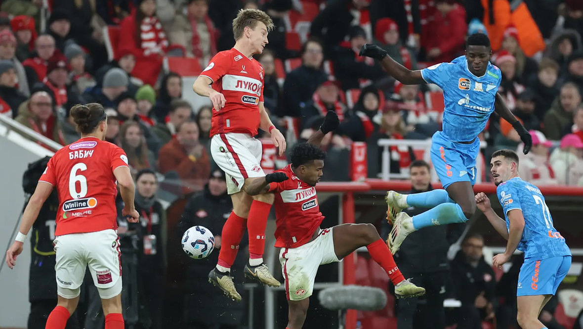    Матч чемпионата России по футболу «Спартак» — «Зенит». 16 марта 2025 года.Александр Федоров