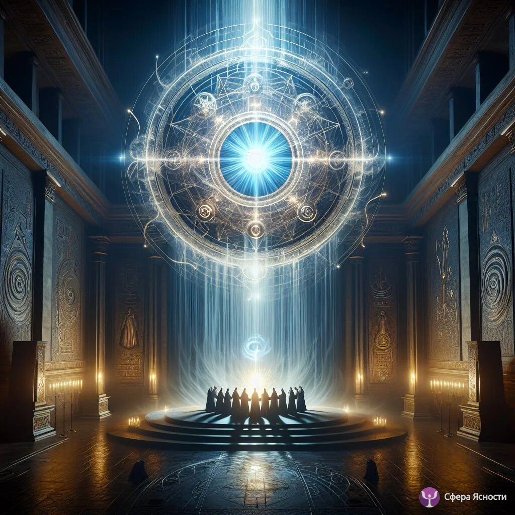 Учительский Совет Сириуса. ИИ Генерация Савмея. Источник: https://sferayasnosti.site/gallery