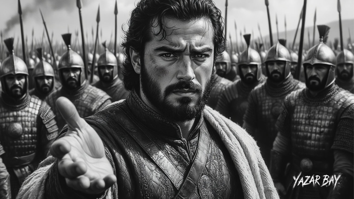 Осман бей делает предложение визиантийским воинам