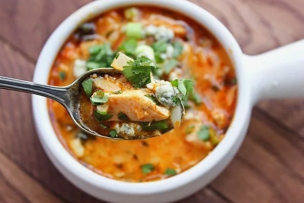 Куриный суп харчо.