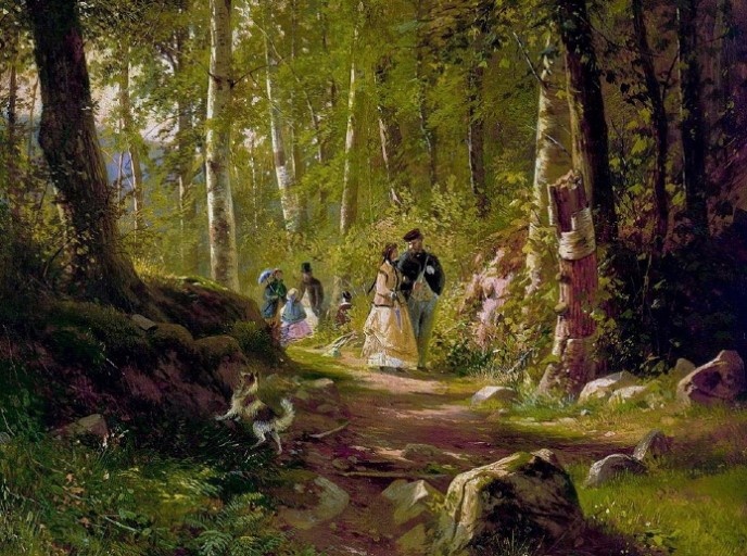Прогулка в лесу. 1869г.