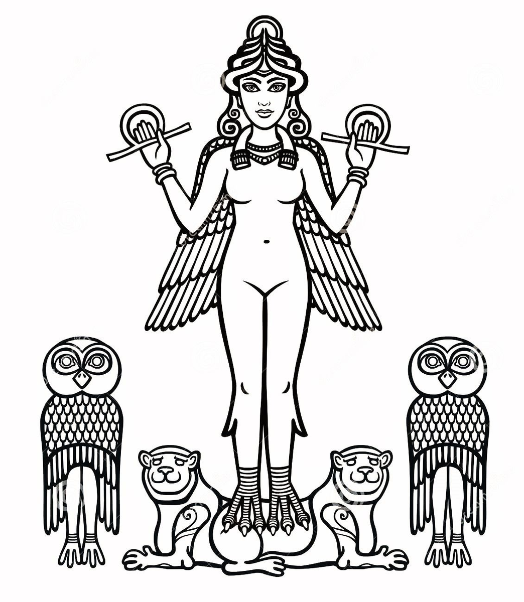 Инанна (позднее Иштар) - древнейшая шумерская богиня, известная по клинописи.