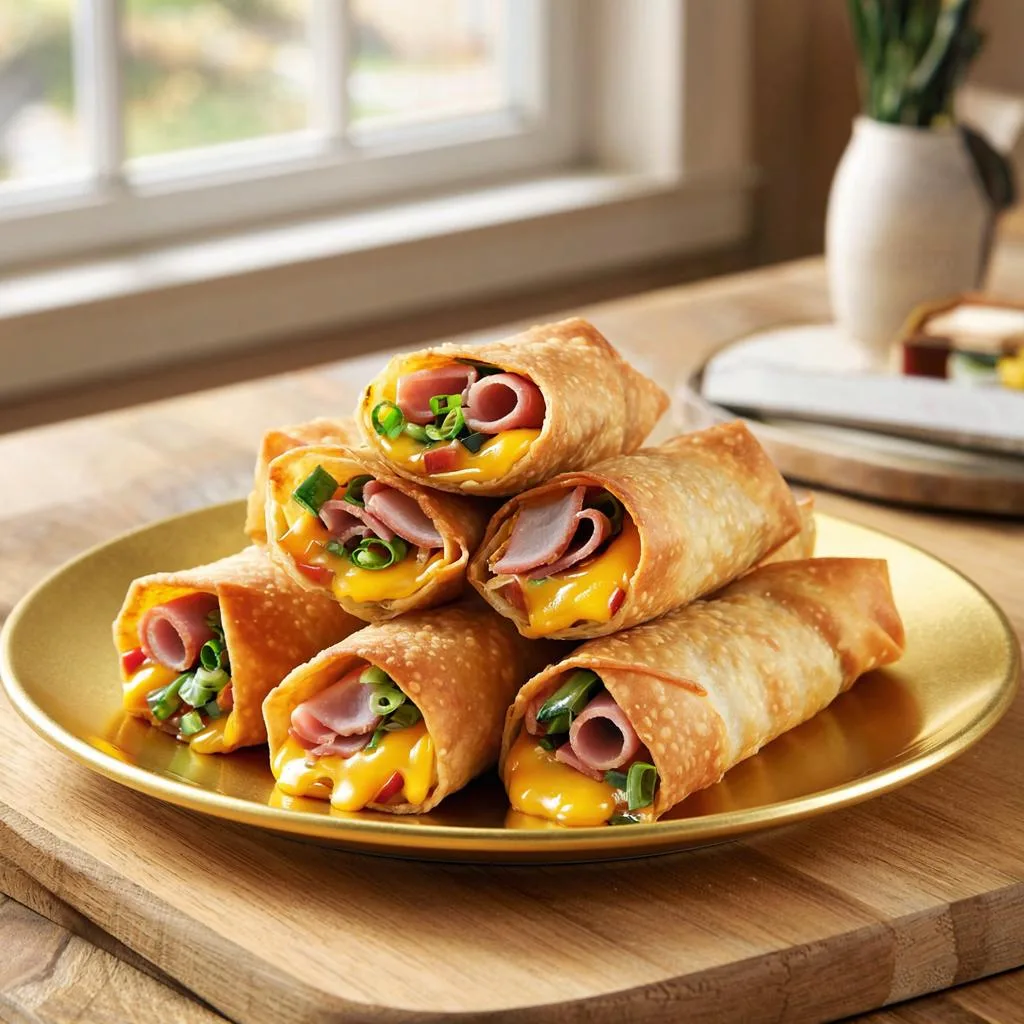 ▌ Хрустящие яичные конвертики с сыром и ветчиной 🍳🥚