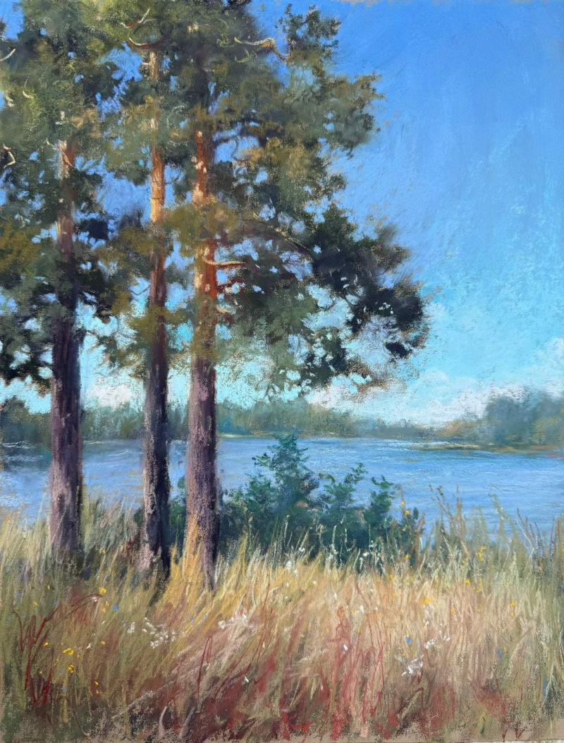    Художница из Санкт-Петербурга написала пейзажи в КарелииЛада Улитина