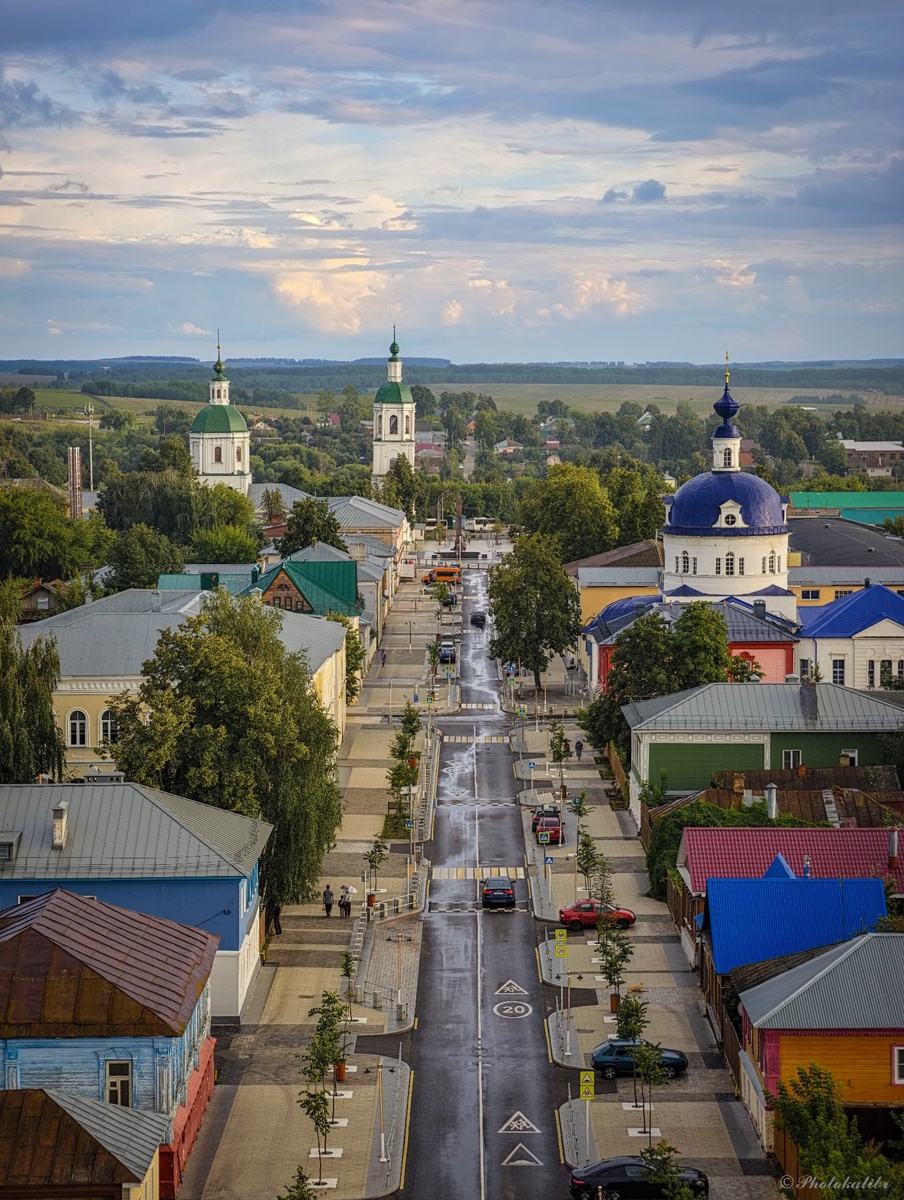 Зарайск с водонапорной башни.