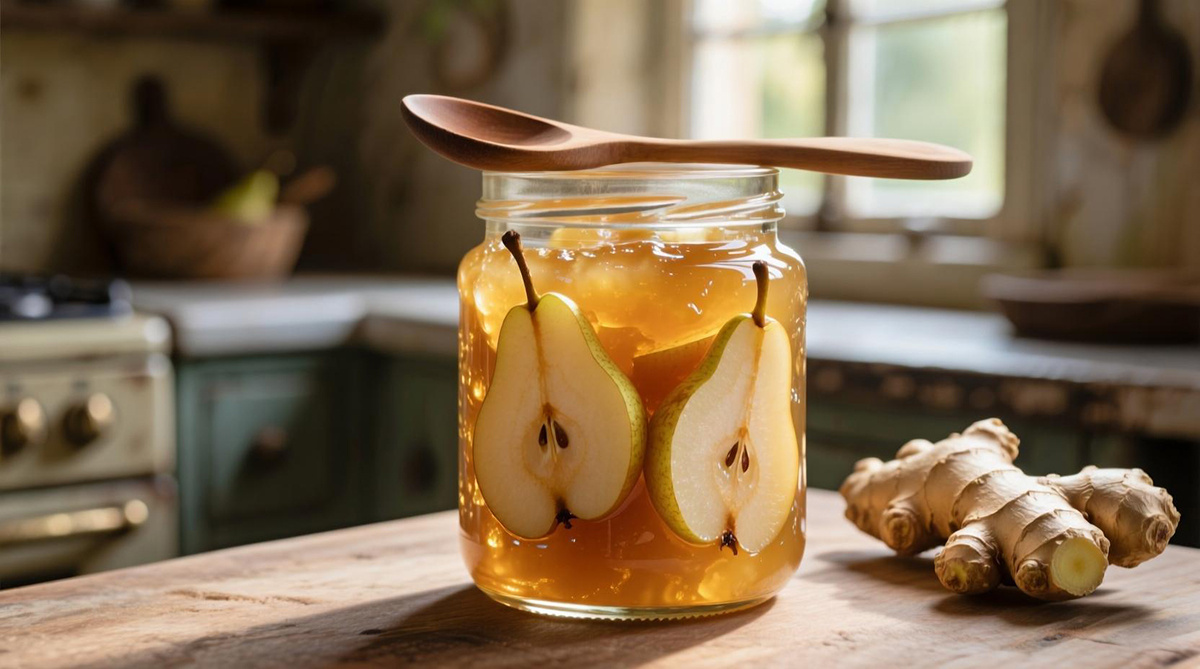 Грушевый джем с имбирем
