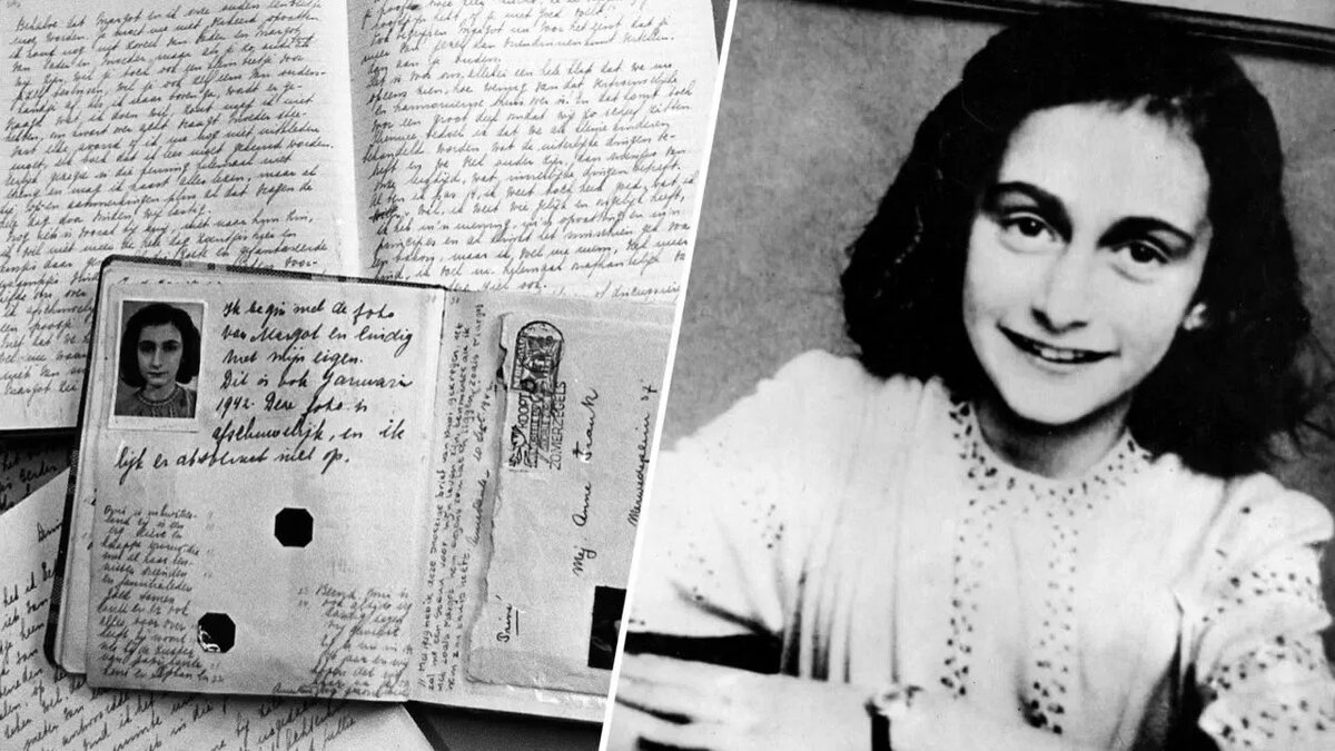  Анна Франк и её дневник. Фото из открытого источника.