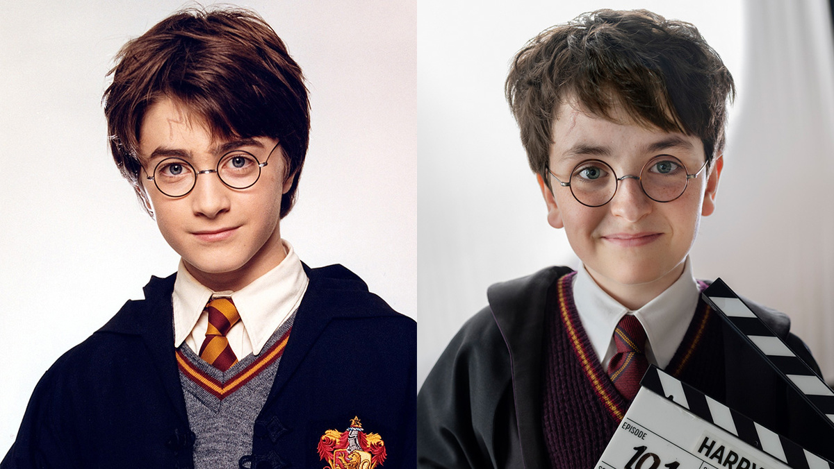 Гарри Поттера играют Дэниел Рэдклифф (слева) и новичок Доминик Маклафлин
