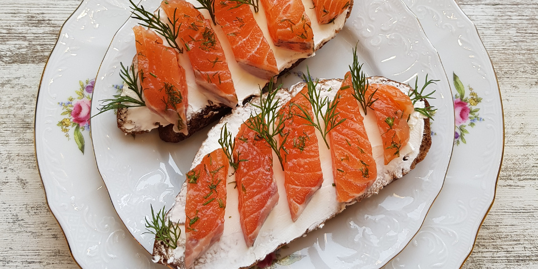 Солёная сёмга с укропом по фински - граавилохи