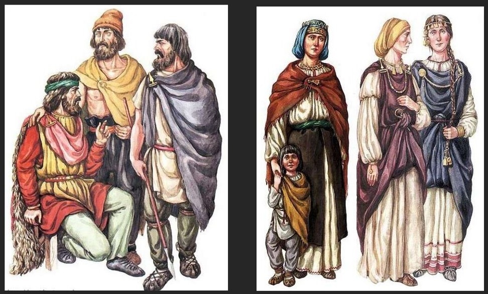 Реконструкция внешнего вида представителей Зарубинецкой археологической культуры. Конец III в. до н.э. – середина – третья четверть I в. н.э.