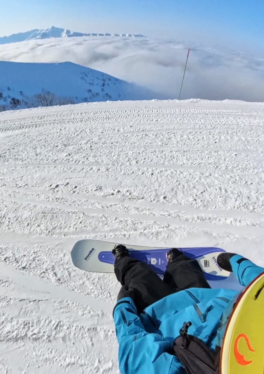 Сноубордист на Роза Хутор 