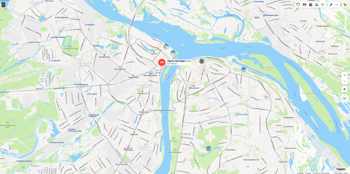 Скриншот Яндекс.карты