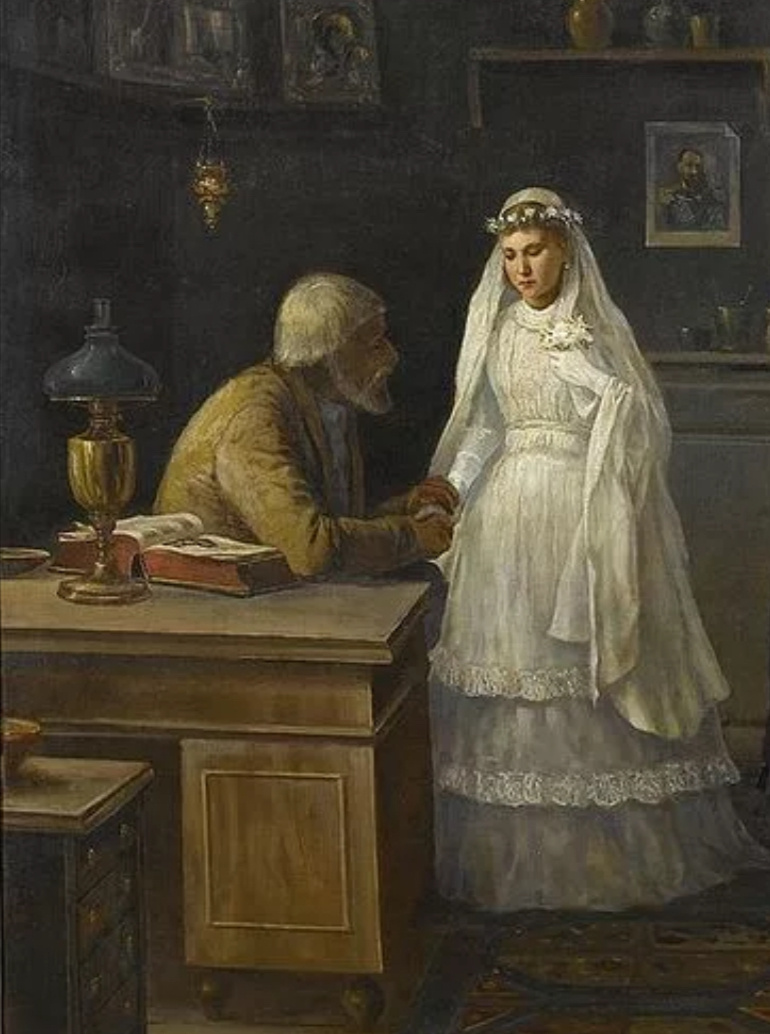 Чести невесты должны были блюсти в первую очередь ее родители, воспитывая и прививая стыд и чувство собственного достоинства