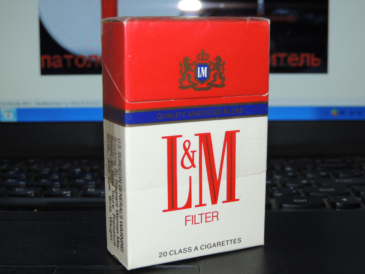 Сигаретная пачка LM из 90-х.