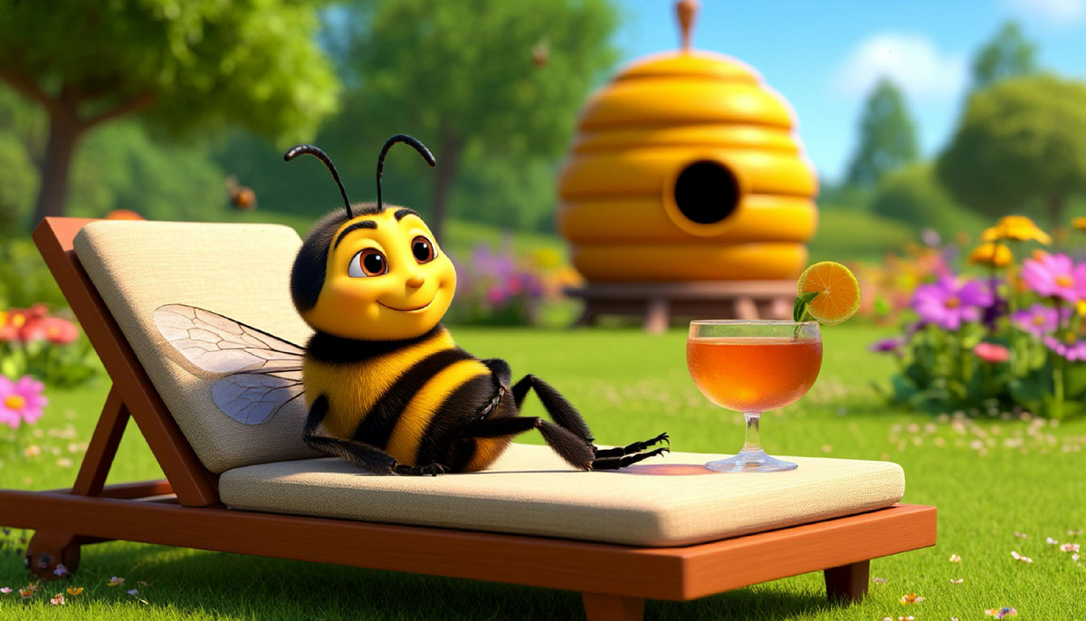 Пчела отдыхает