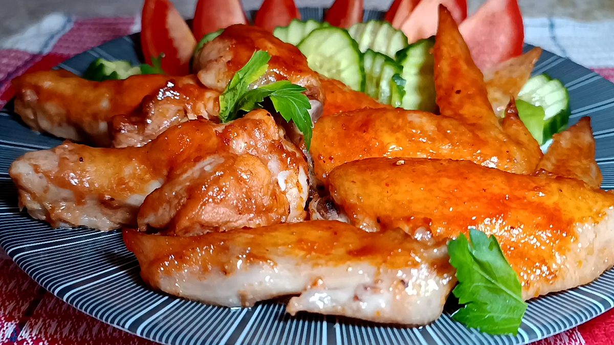 ⭐ Куриные крылышки в медово-майонезном соусе