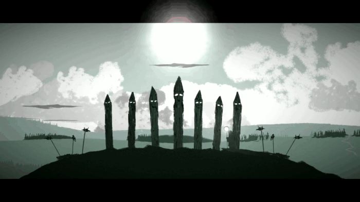 Gif картинка "Птица отозвалась на зов"