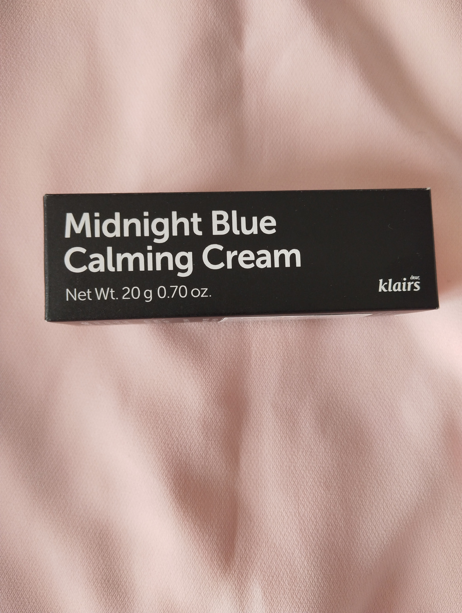 Ночной успокаивающий крем для лица Dear Klairs midnight blue calming cream. 