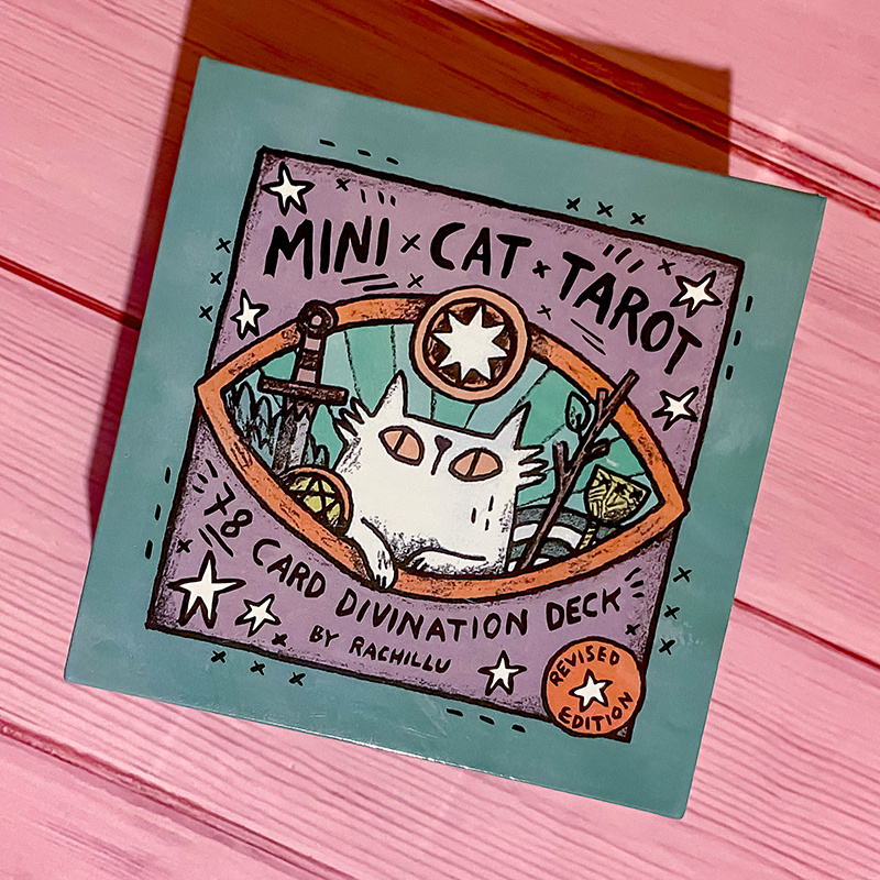 Mini Cat Tarot: дизайн коробки (фото моё)