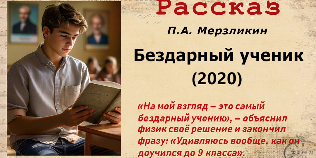 Бездарный ученик