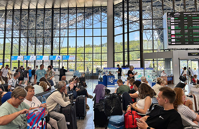    Обстановка в аэропорту Сочи.Милена Бозрикова/ТАСС