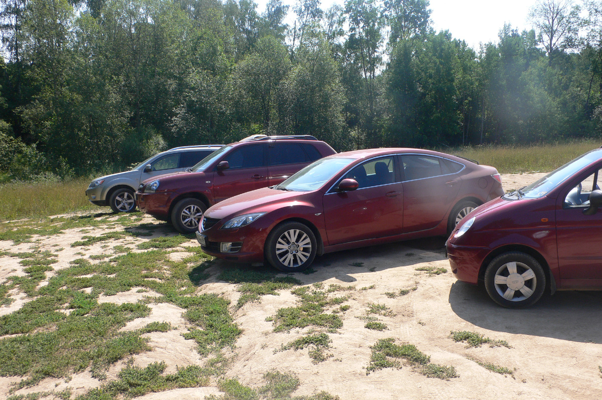 На парковке