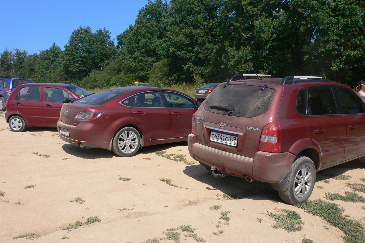 На парковке