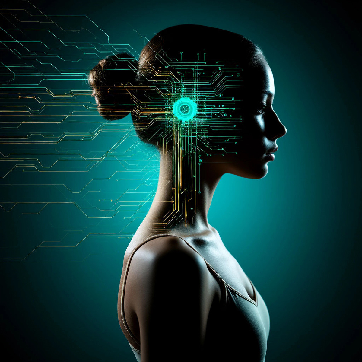 Стилизованное изображение- девушка