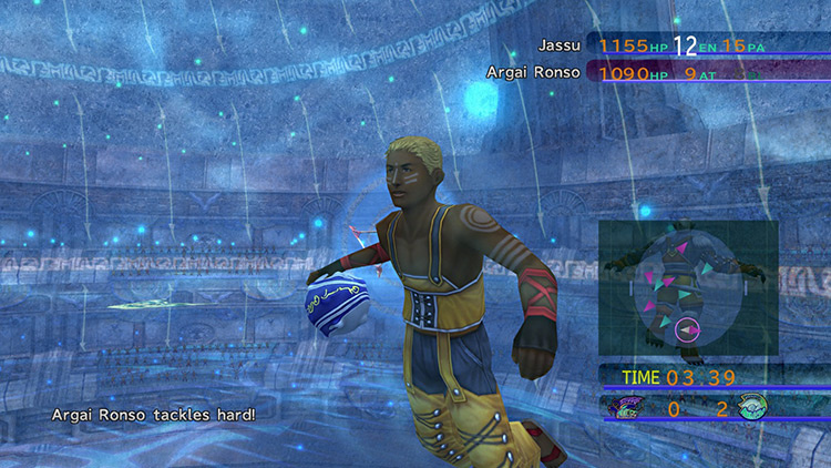 Джассу во время матча по блицболу