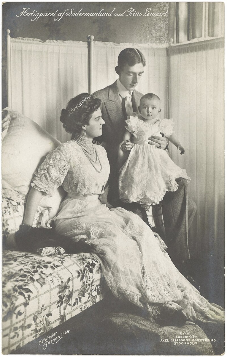 Мария Павловна с мужем и сыном в 1909 году / Муниципальный архив Тронхейма, Норвегия / commons.wikimedia.org