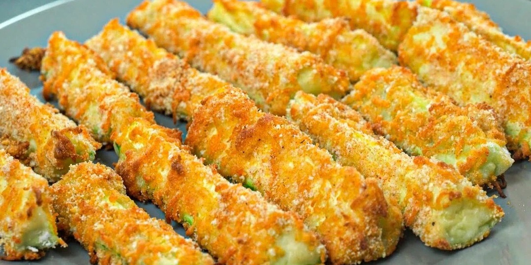Отличная закуска из кабачков - мини палочки (съедаются вмиг)