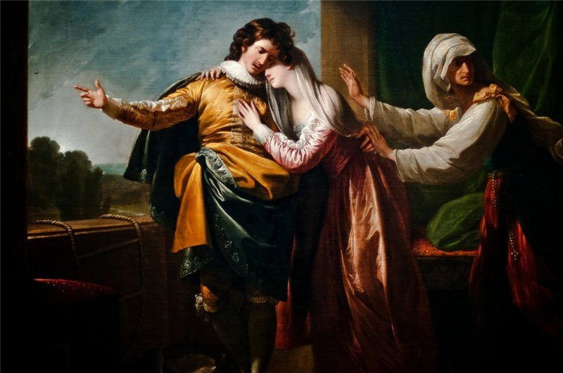 Бенджамин Вест — создал работу «Ромео и Джульетта» (1778 год)