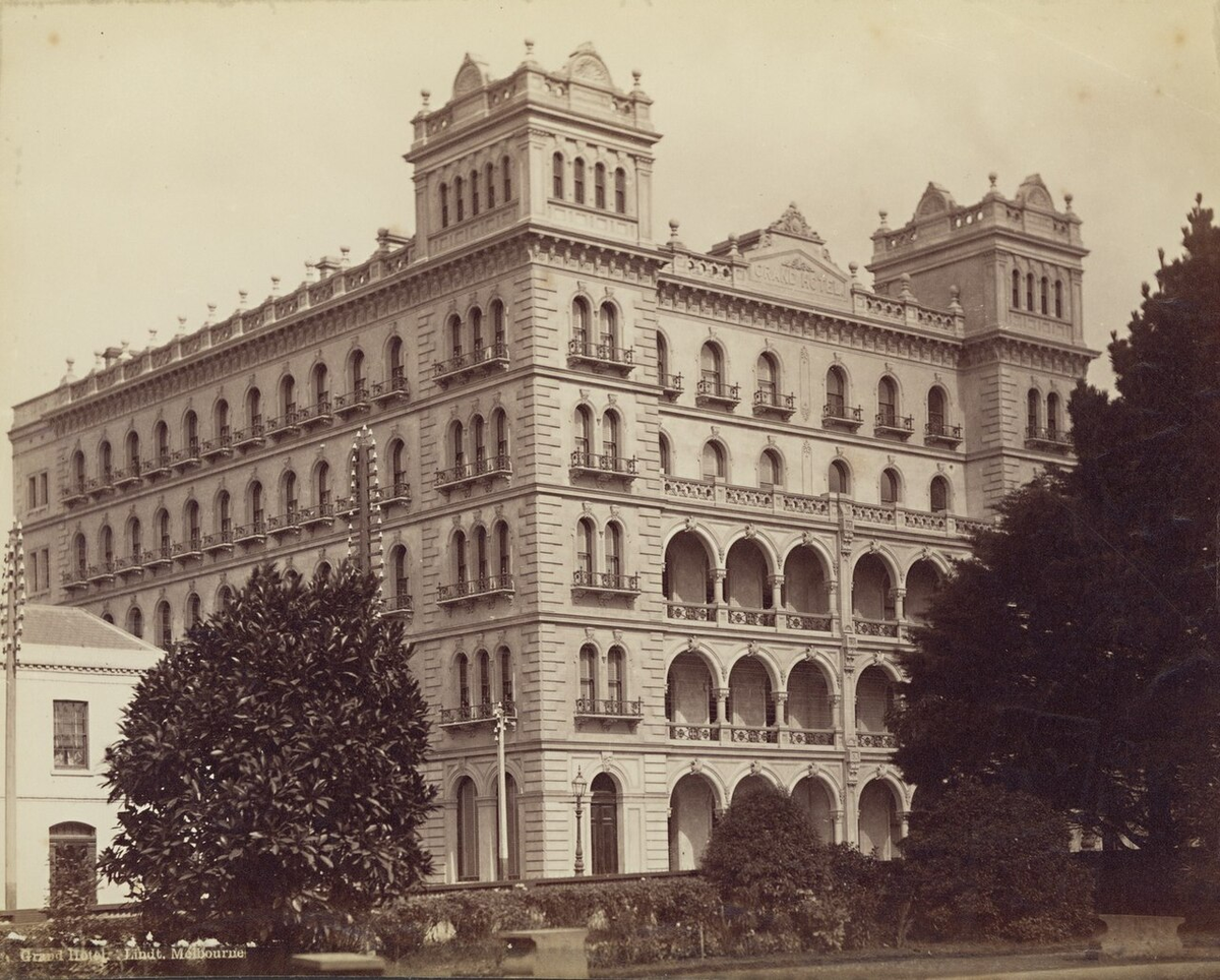 Гранд-отель в Мельбурне, конец XIX века