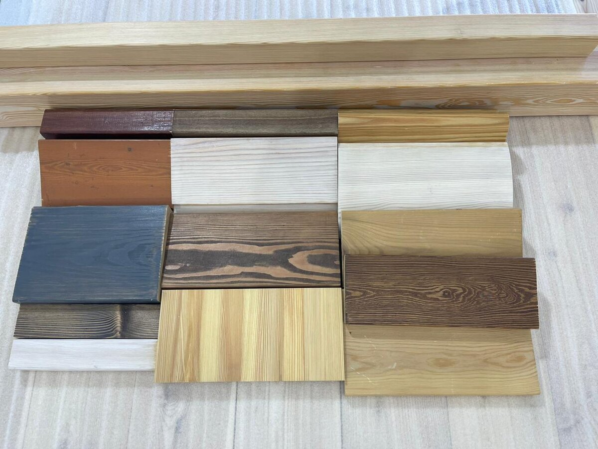 Выкрасы на лиственнице 