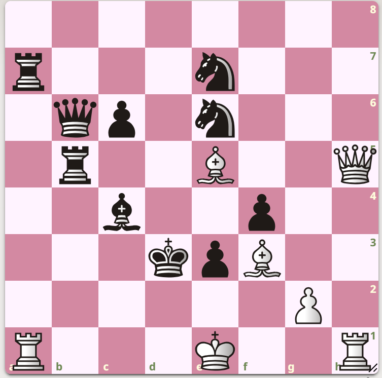 1. Поставьте мат в один ход, белые начинают