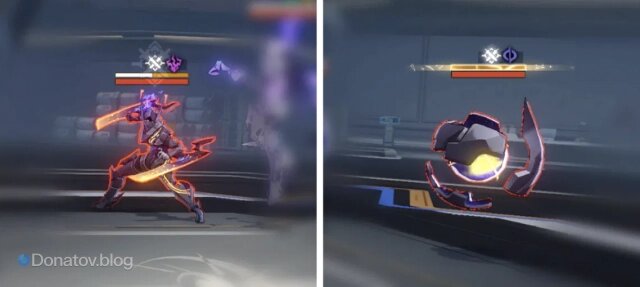    Шкала уязвимости над противником в HSR