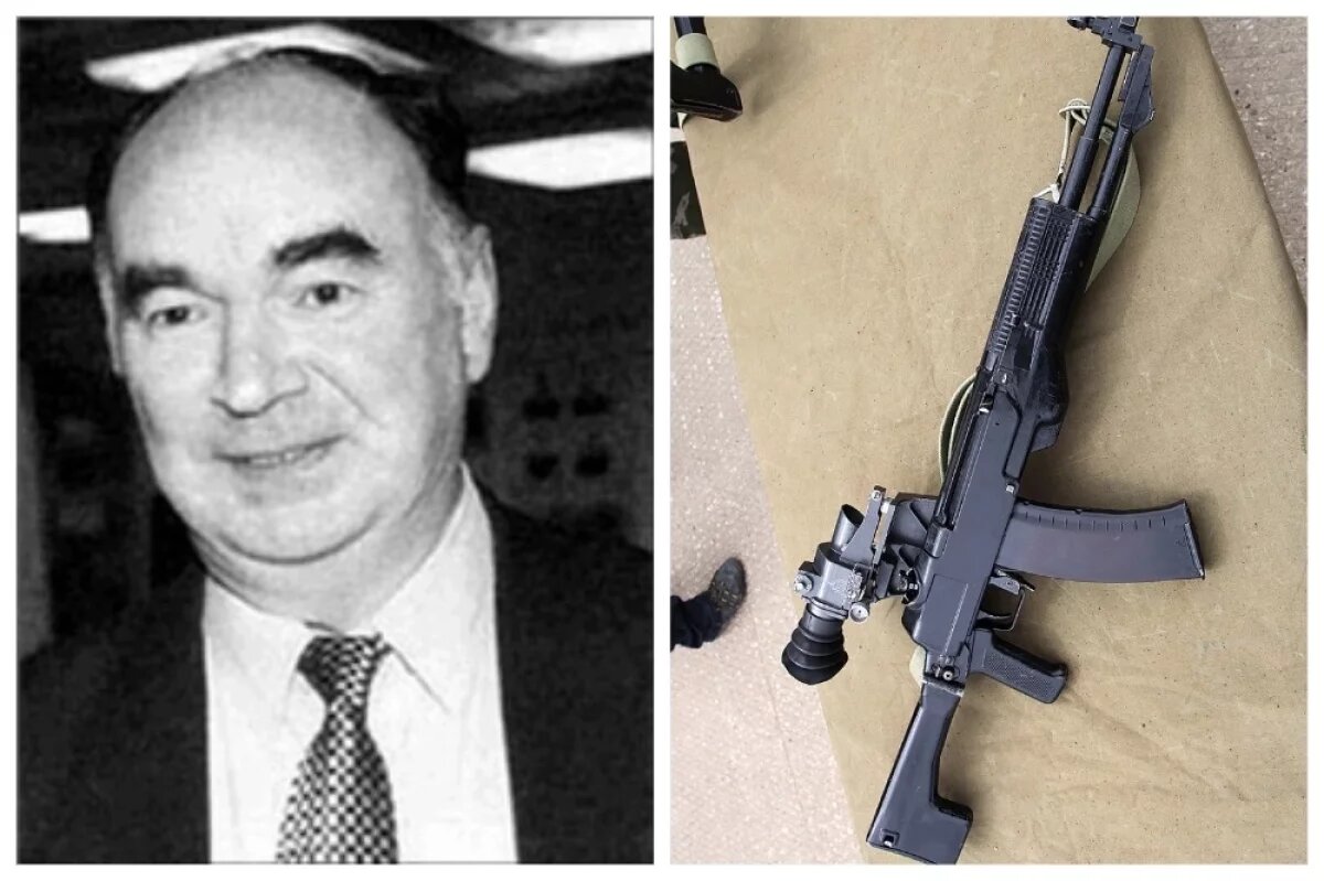    Геннадий Никонов и автомат АН-94.