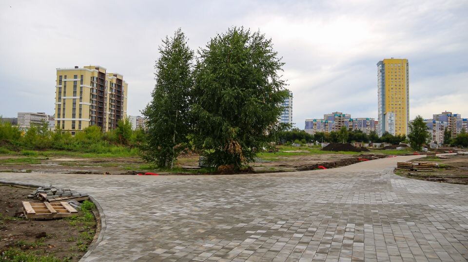    Реконструкция будущего парка на улице Шумакова, 9. Источник: Виталий Барабаш/"Толк"