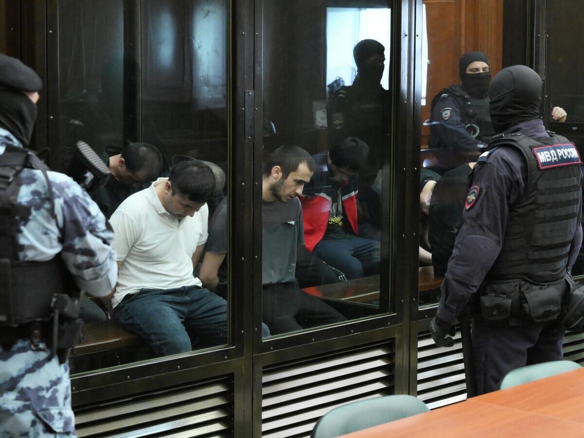    Заседание суда по делу о теракте в концертном зале "Крокус Сити Холл" © РИА Новости / Григорий Сысоев