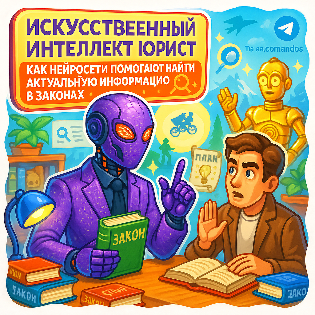    ИИ-Юрист 2.0: как нейросети ускоряют поиск информации в законах в 5 раз и экономят 70% времени юриста Дмитрий Попов | Comandos.ai