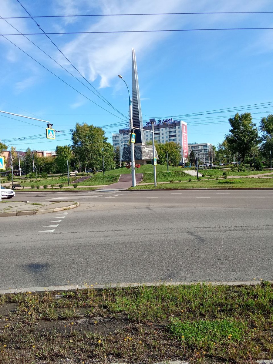 Фото автора статьи. Поворот в микрорайон Байкальский.