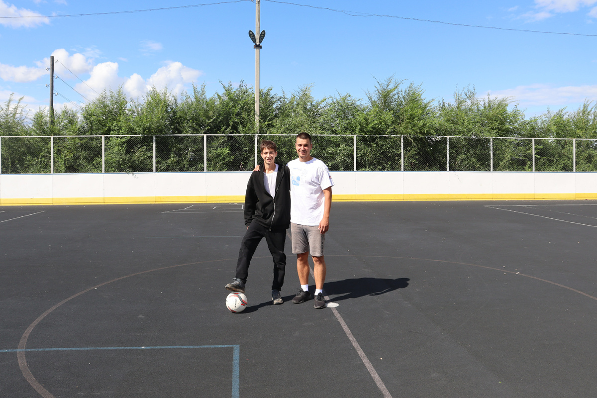 Дмитрий Терпиловский со своим воспитанником