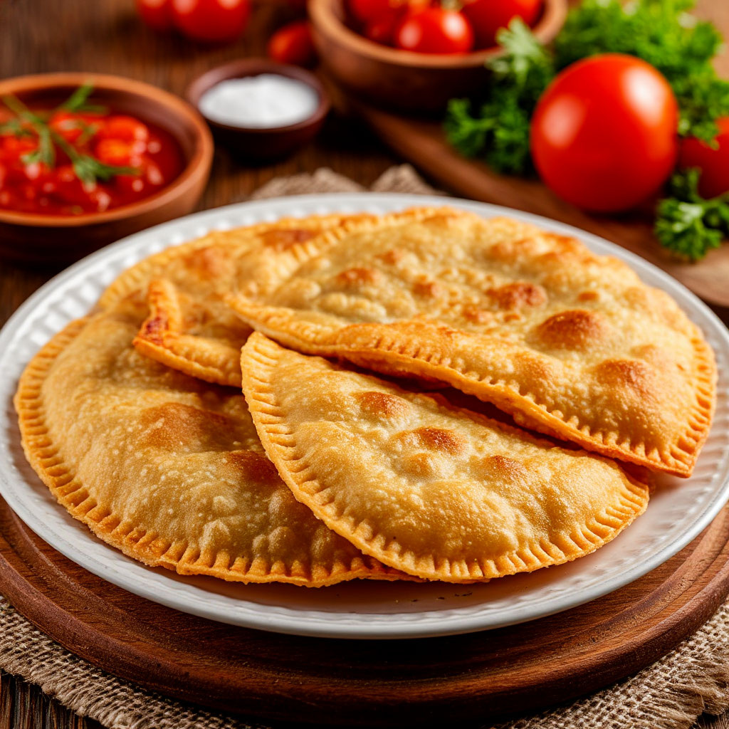 Чебуреки с мясом и сыром