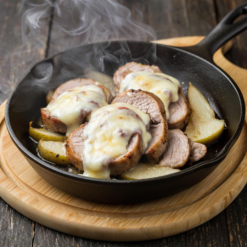Свинина с грушей и сыром Как приготовить вкусно просто и быстро