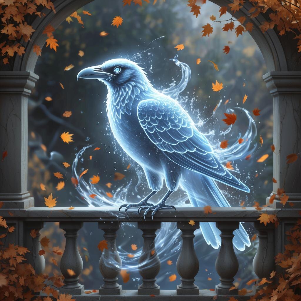 Не очень ворон получился;) больше похож на ледяного, а не водного 😁