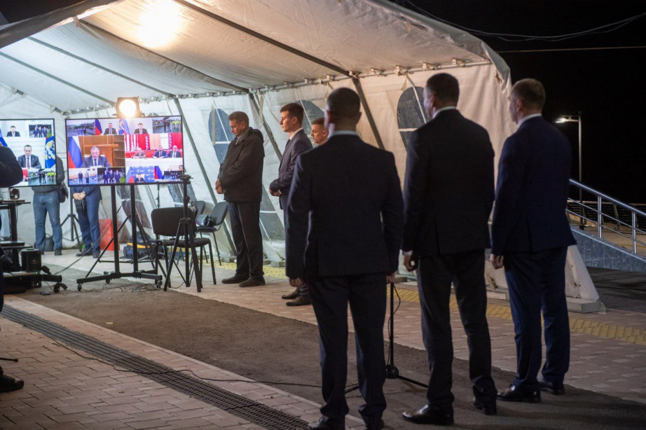 Президент открыл Набережную в Комсомольске-на-Амуре / Фото: Антон Шевченко, пресс-служба губернатора Хабаровского края