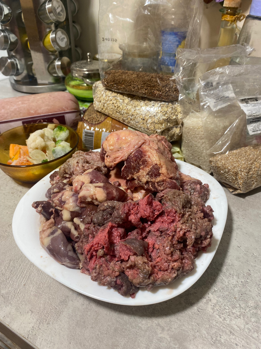 Вот такой продуктовый набор на месяц