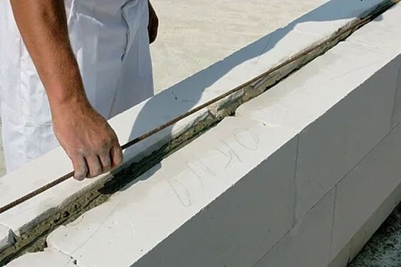 Армирование газоблочной кладки