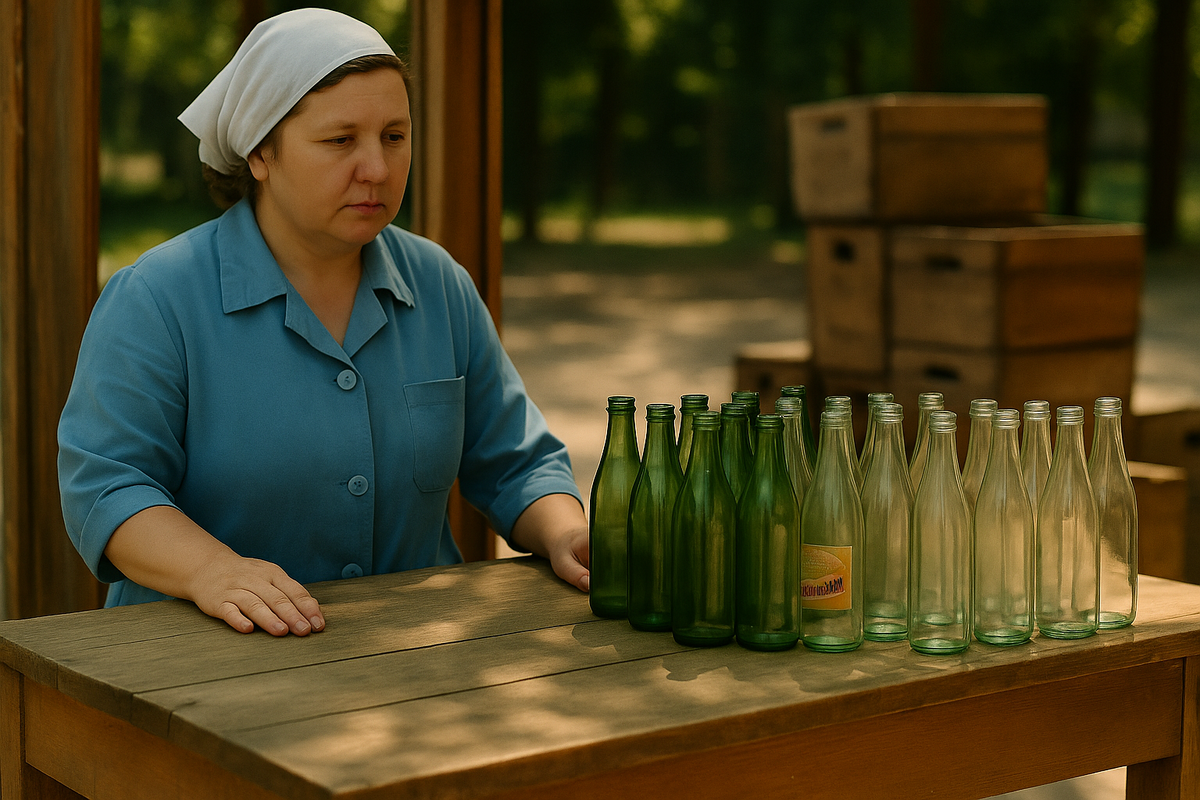 В СССР даже дети знали ценность стеклянной тары.