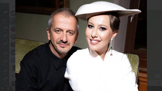 Константин Богомолов с женой Ксенией Собчак